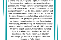 Liebes Tagträumerle-Team, eure Kindereventagentur hat die lovebee Hochzeitsmesse am 11.11.2023 in Augsburg zu einem unvergesslichen Erlebnis für meine Familie gemacht! Die liebevolle Betreuung der Kinder, die kreativen Aktivitäten und das strahlende - 1